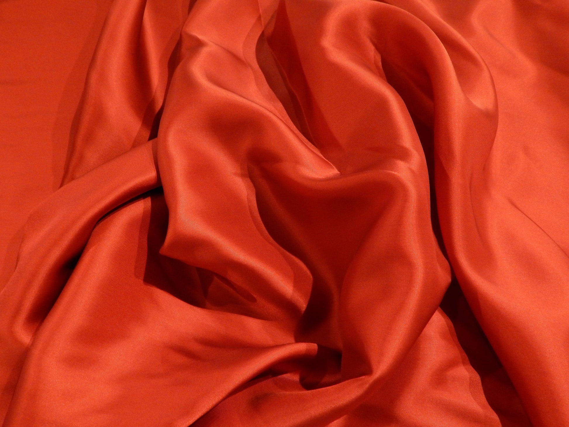 red silk charmeuse