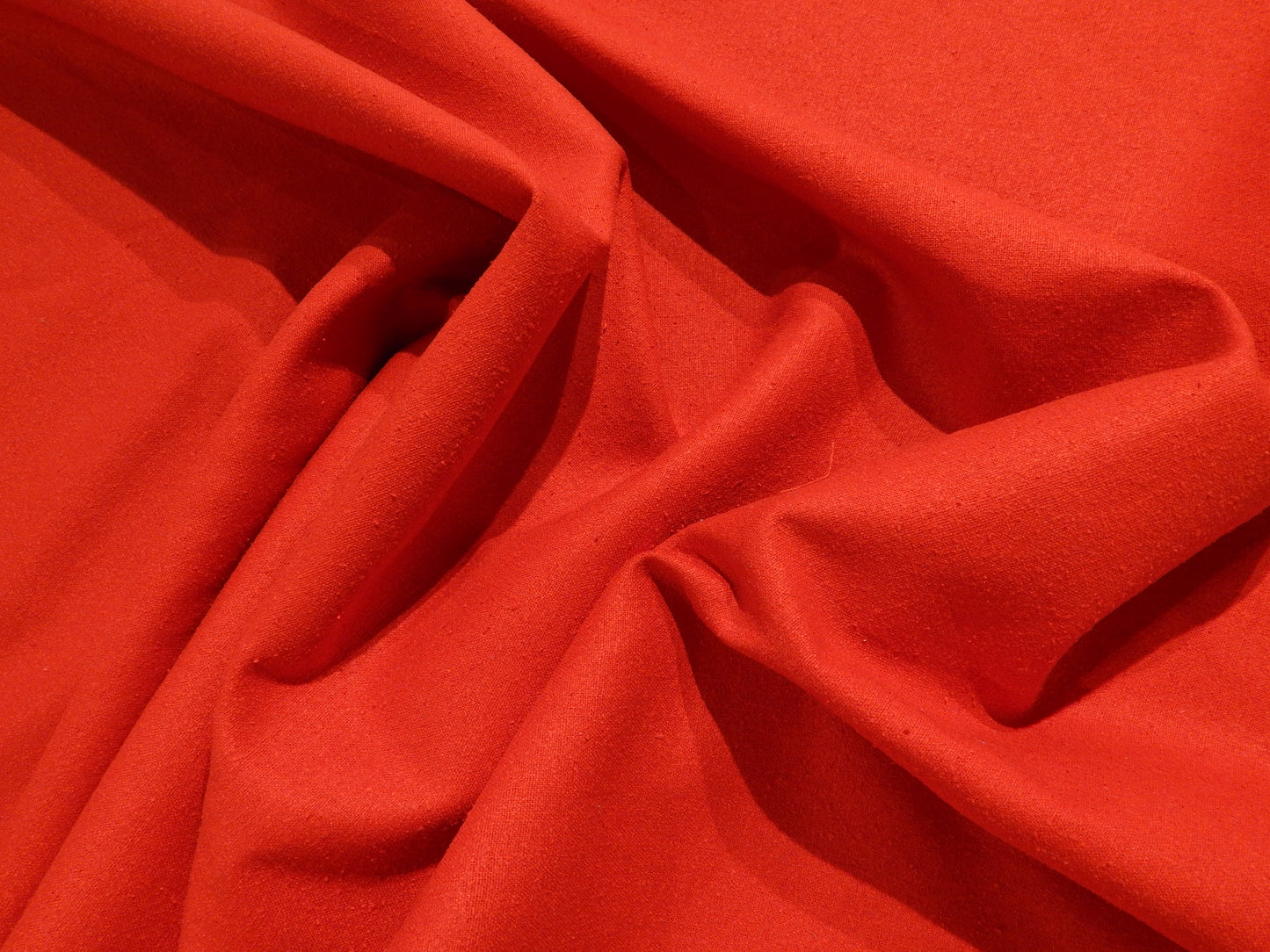 Red Silk Noil - SALE