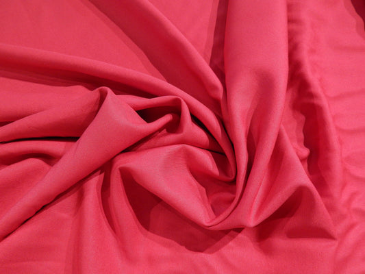 Lipstick Pink Rayon Gaberdine