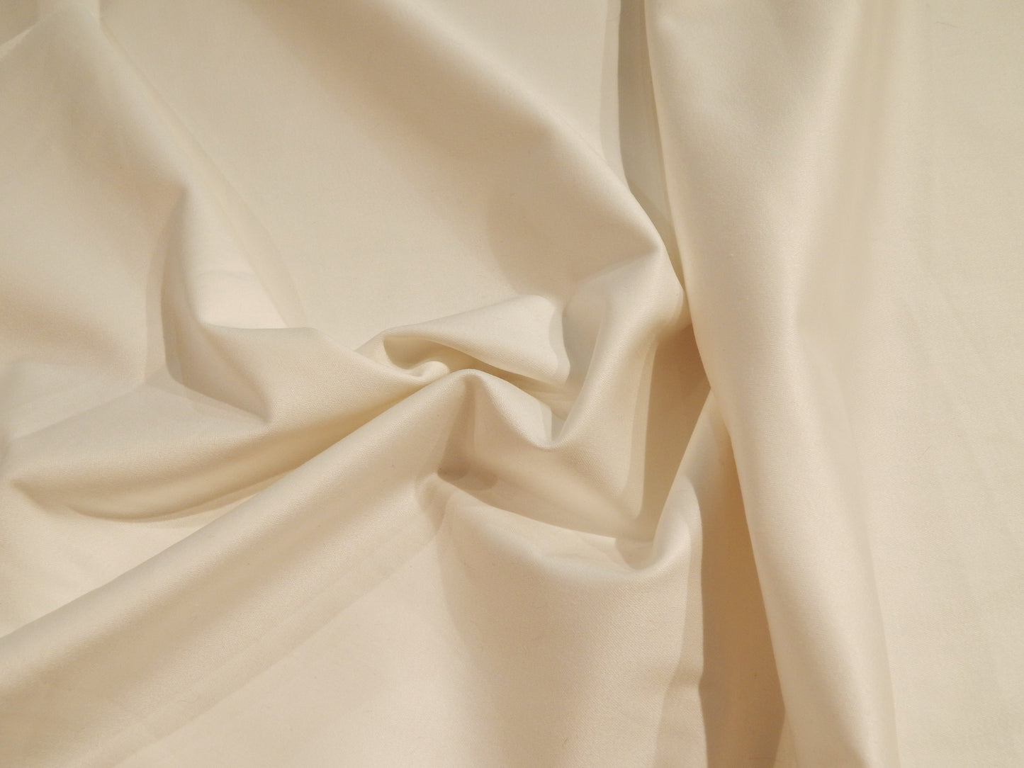 White Cotton/Lycra Gaberdine