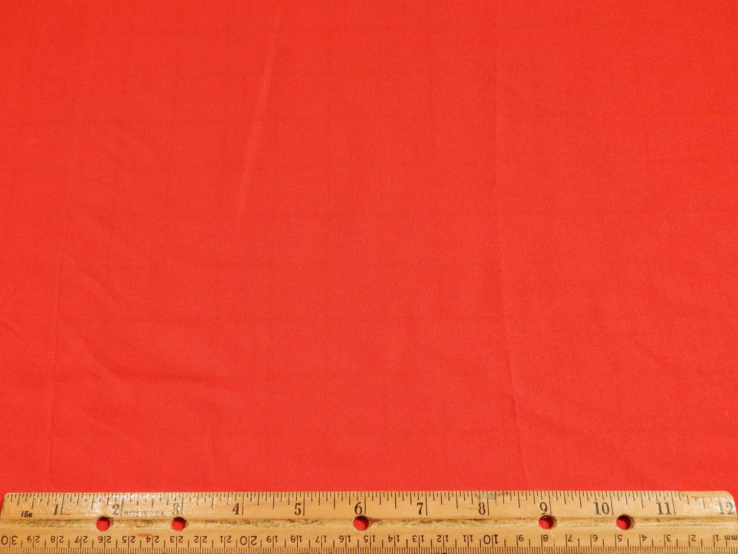 Firebrick Red Rayon Gaberdine