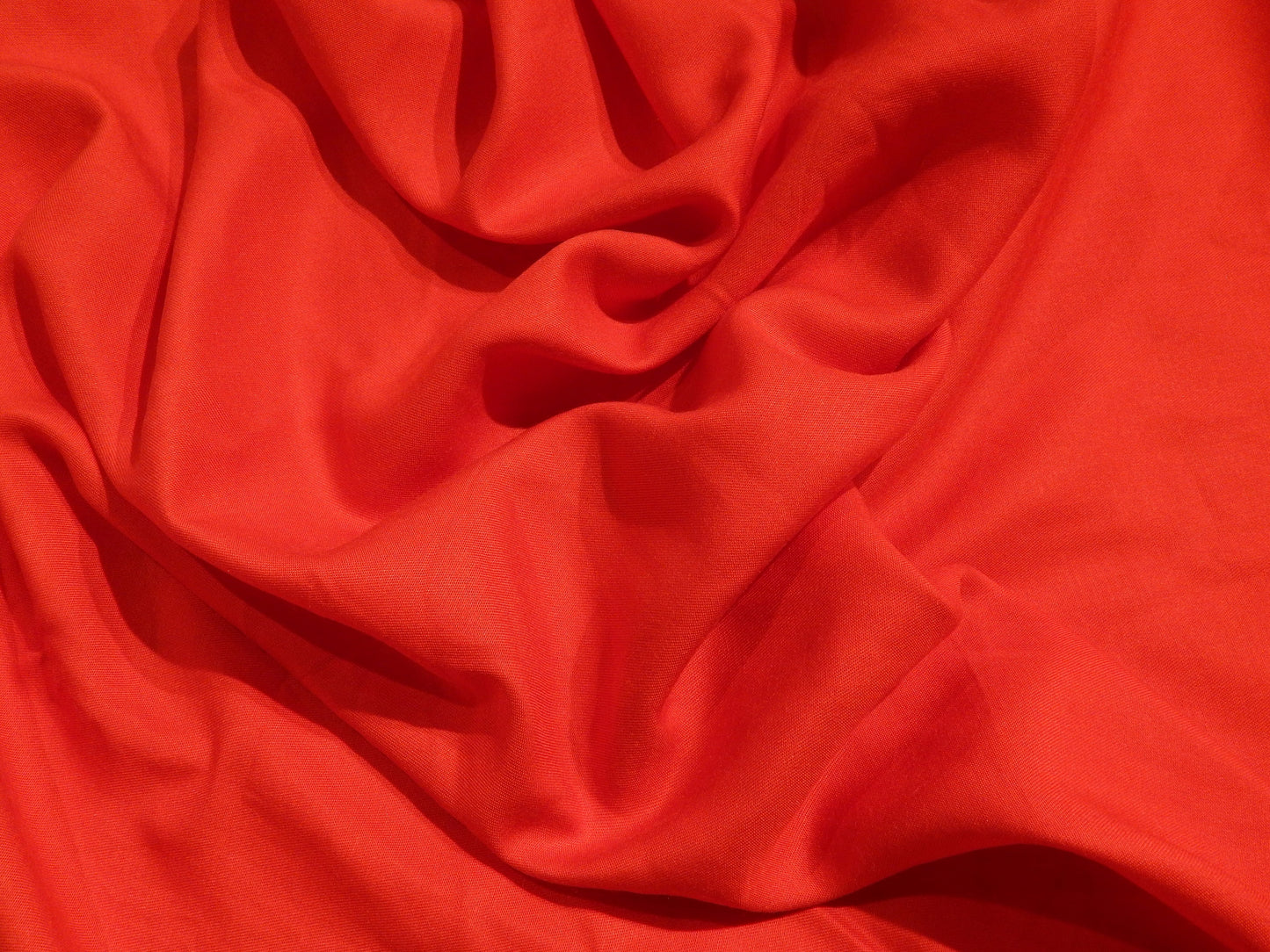 Firebrick Red Rayon Gaberdine