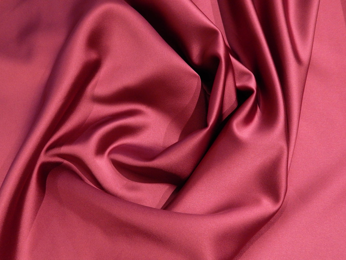 Fabric Raspberry Compound Dark Raspberry Stretch Satin Fabric - REMNANT SALE – Legacy Fabrics