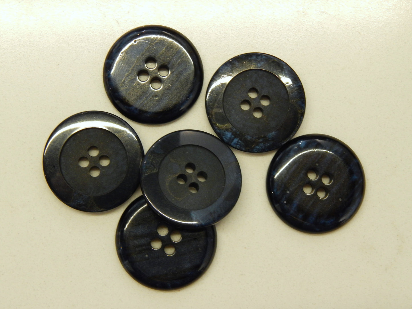 Marbled Dark Blue Buttons