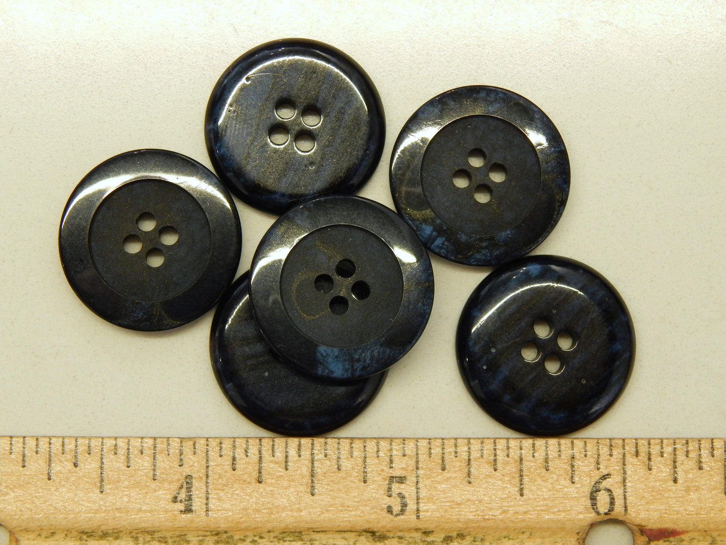 Marbled Dark Blue Buttons