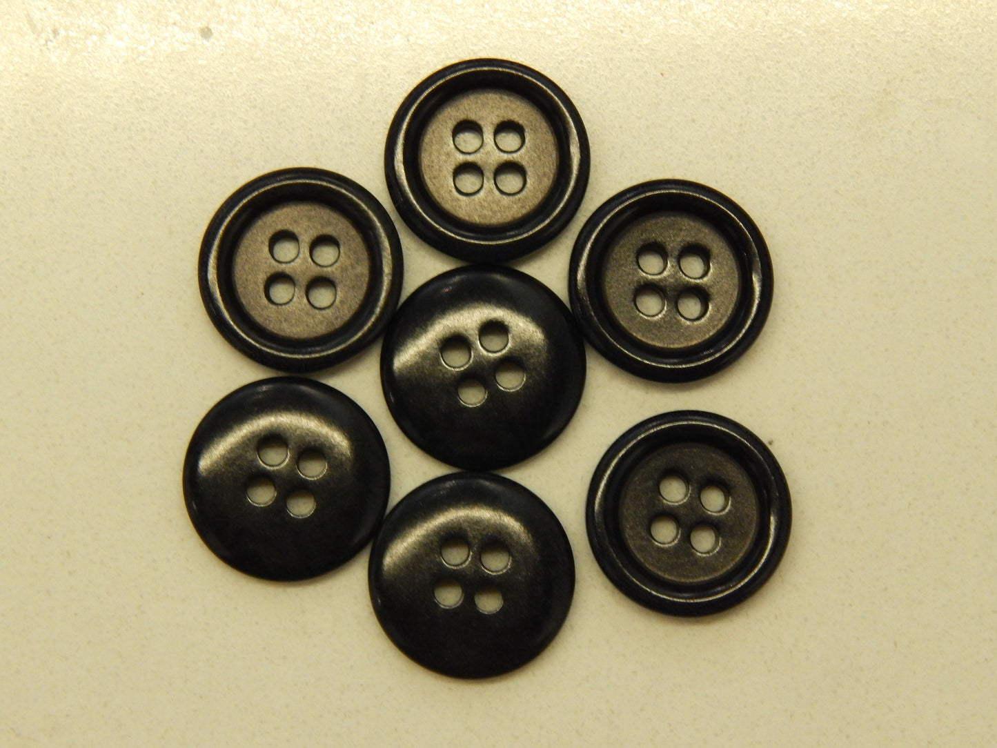 Darkest Navy Corozo Buttons