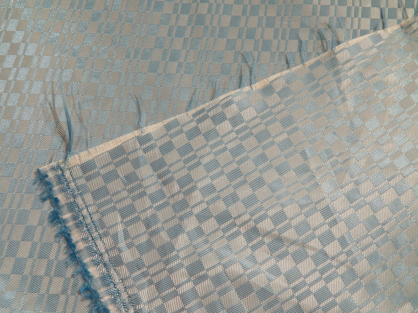 Baby Blue Eyes Checkered Jacquard