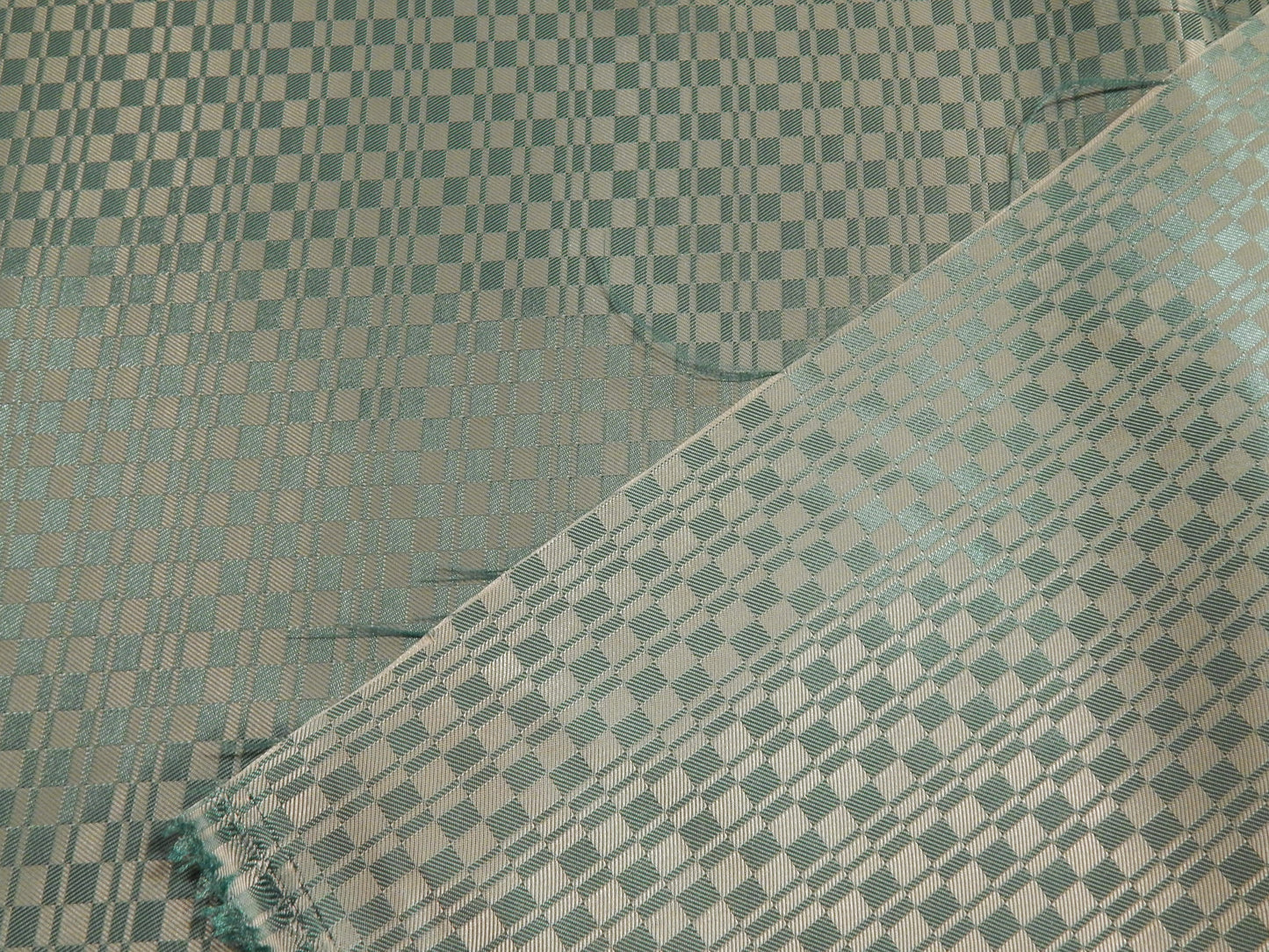 Rainy Blue Checkered Jacquard