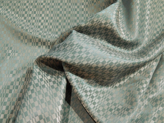 Rainy Blue Checkered Jacquard