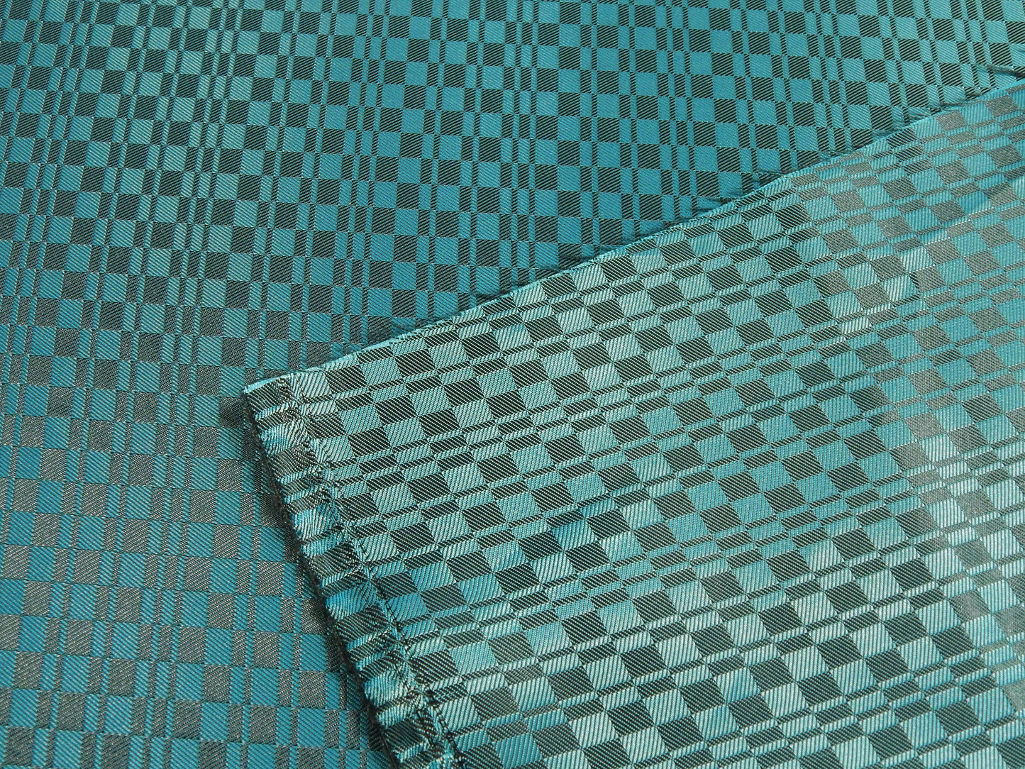 Persian Blue Checkered Jacquard