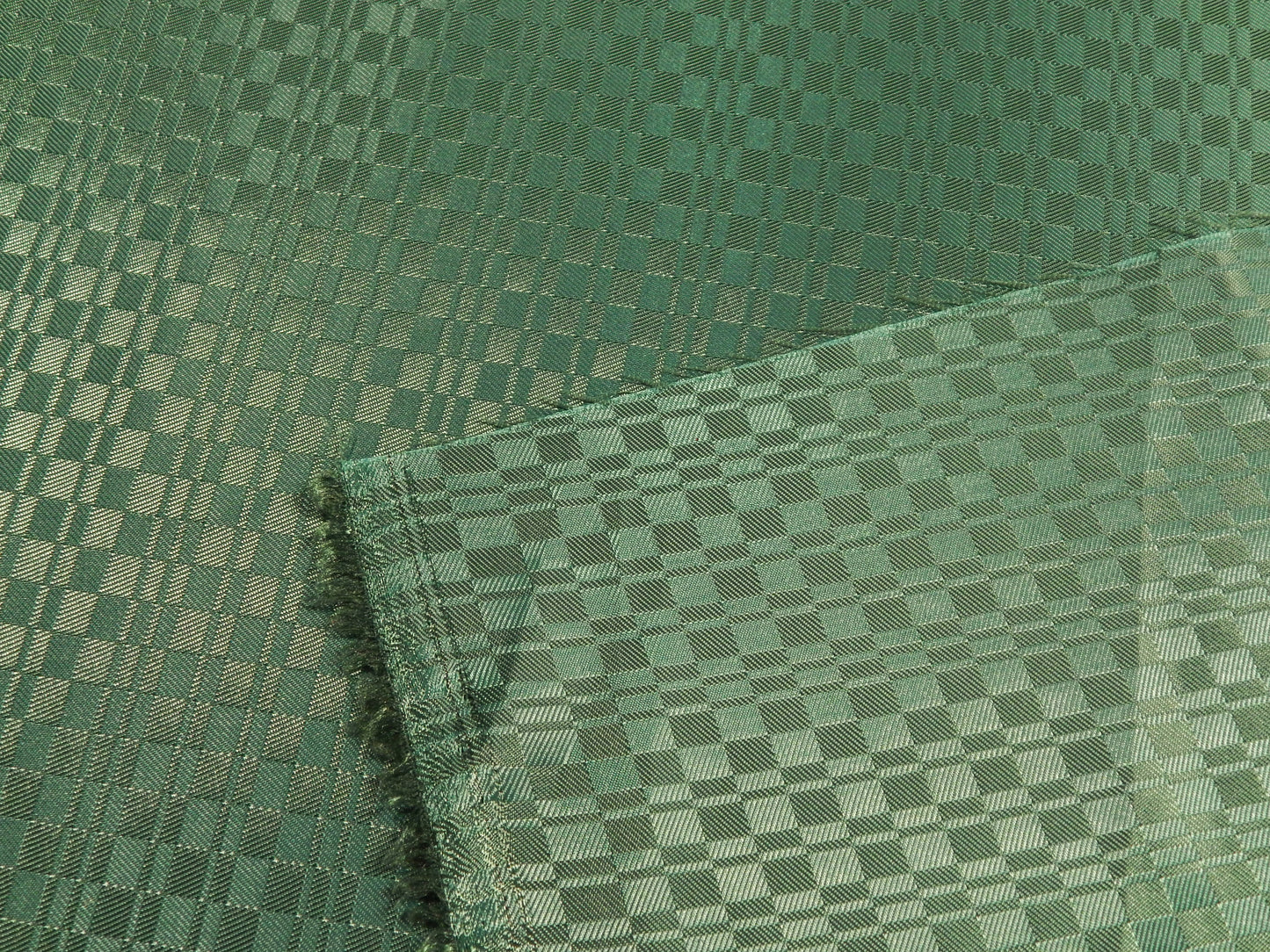 Forest Green Checkered Jacquard