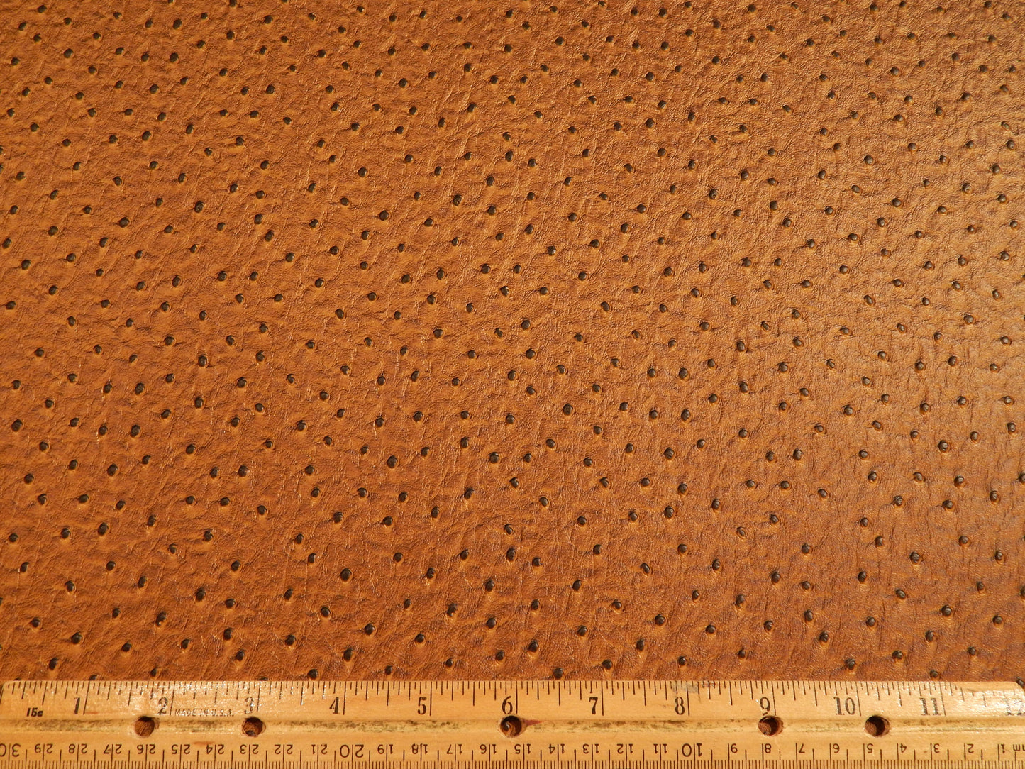 Mocha Ostrich Faux Leather