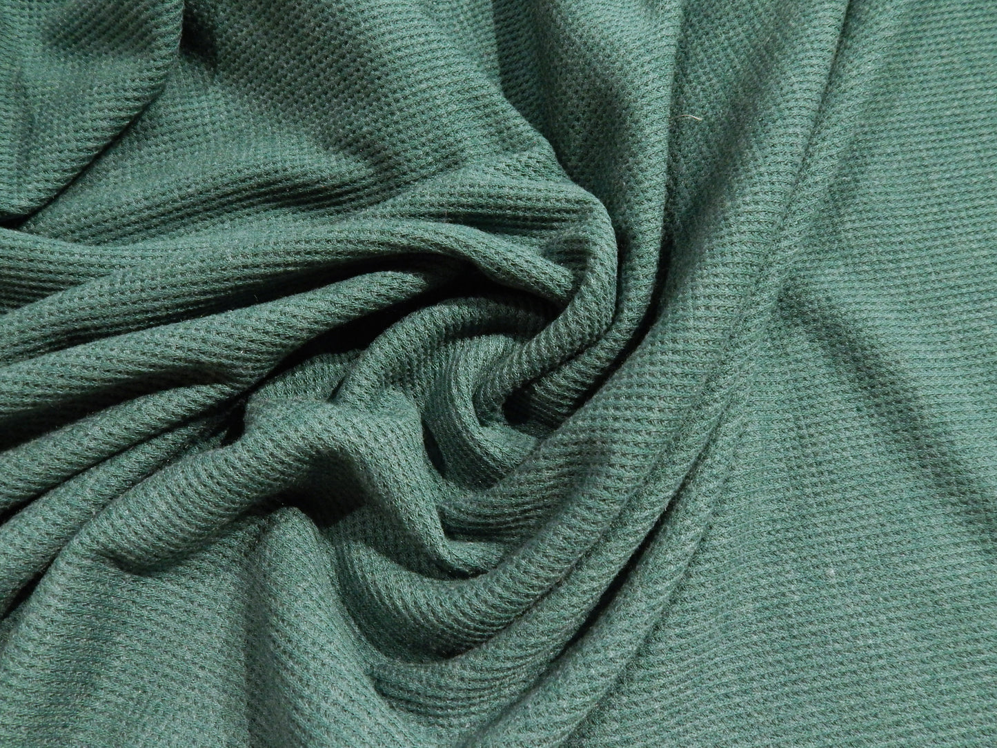 Teal Thermal Waffle Knit