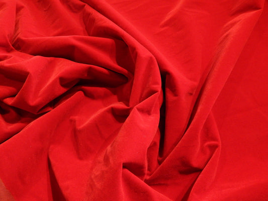 Santa Red Cotton Velveteen