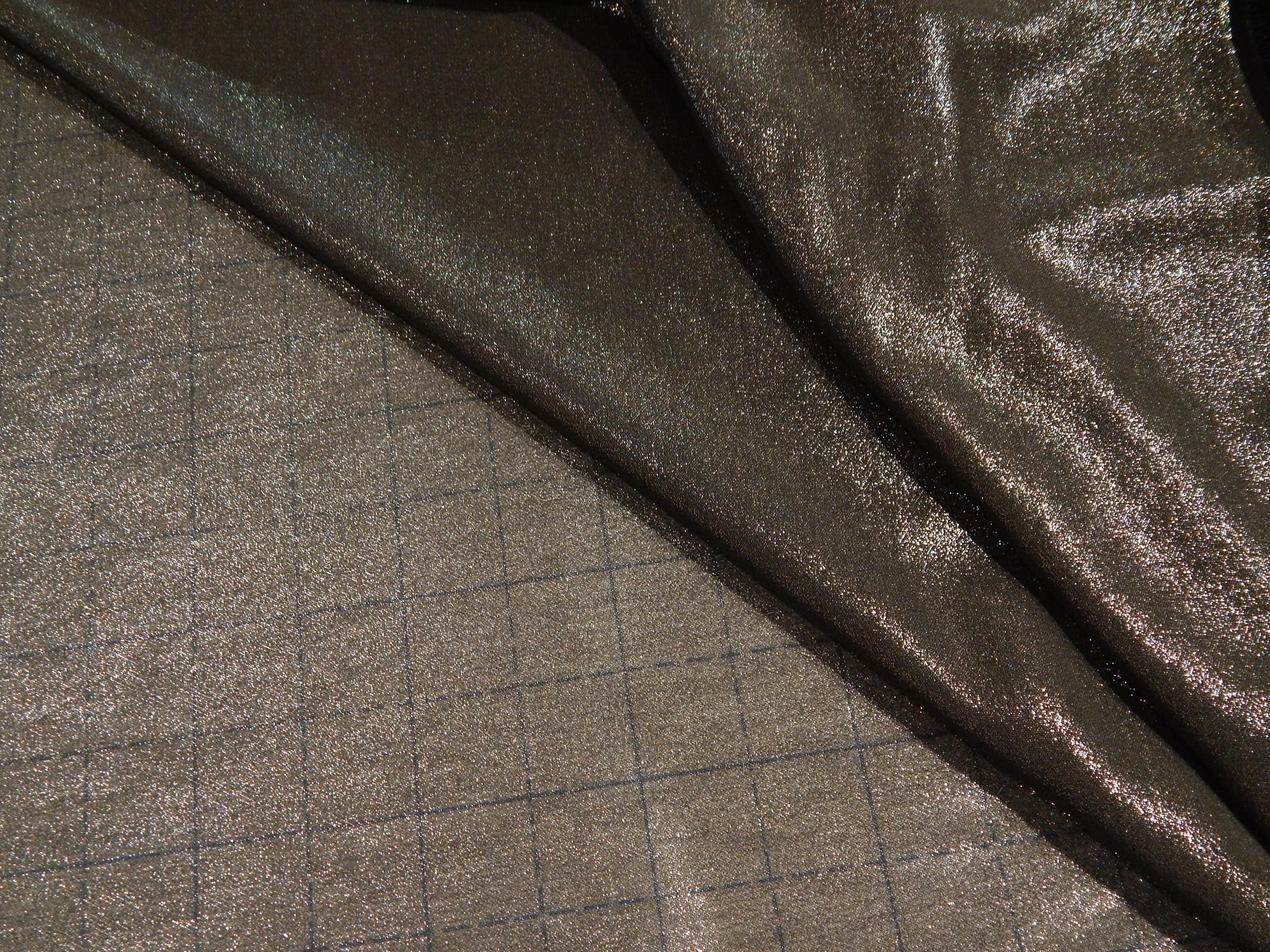 metallic silver see through fabric