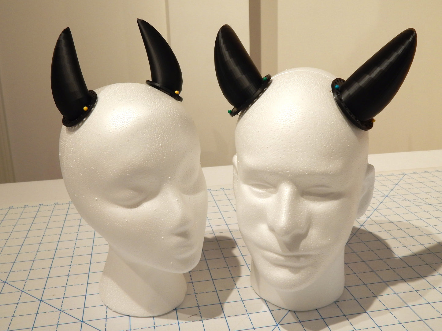 Black Dragon/Devil Horns - Sew on!