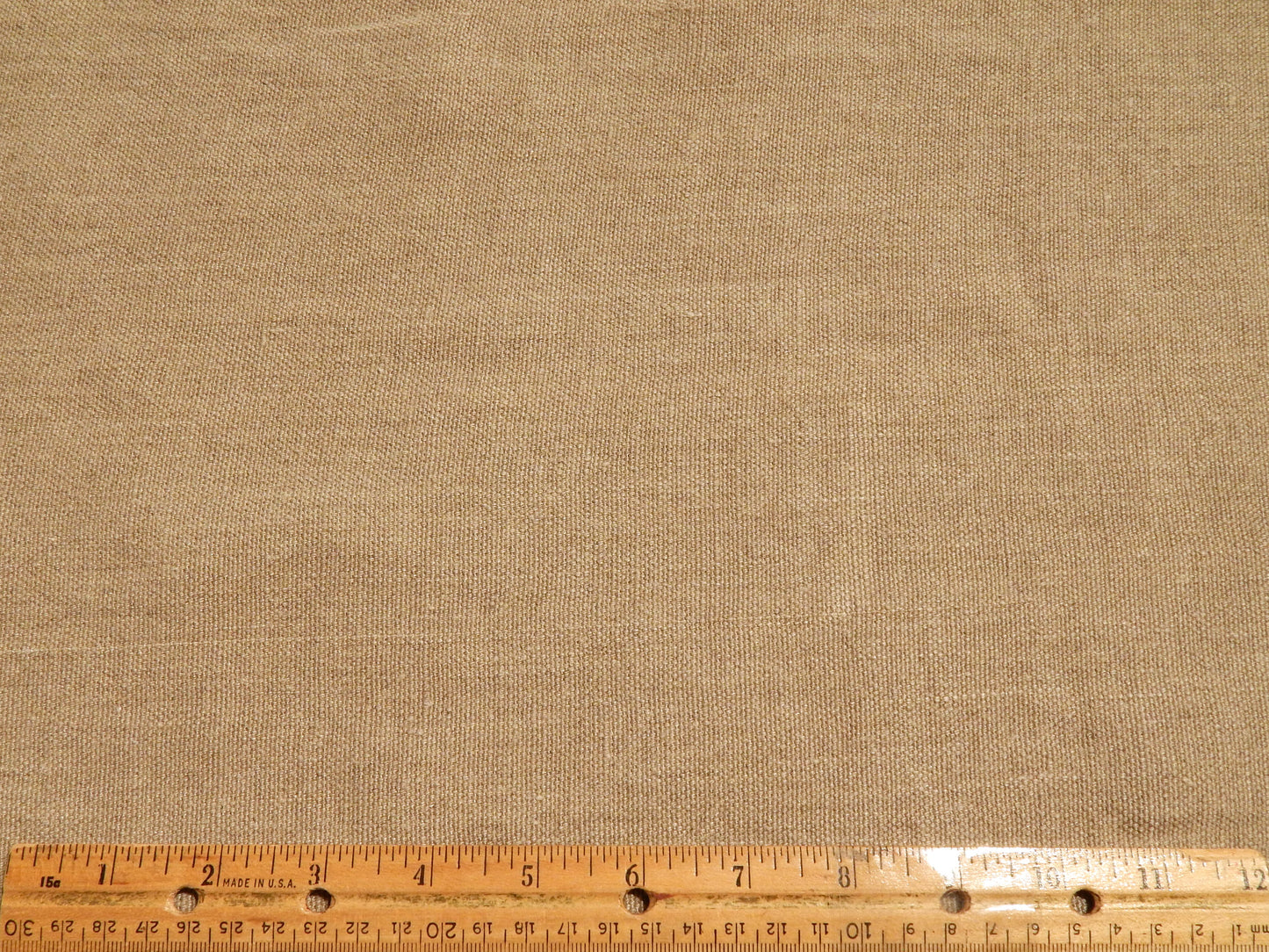 Heavy Tan Basket Weave Linen