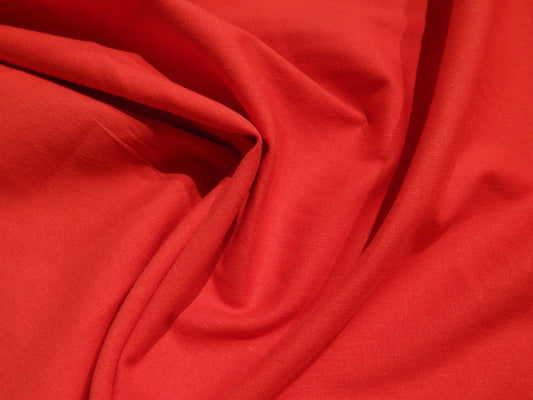 Red Stretch Linen