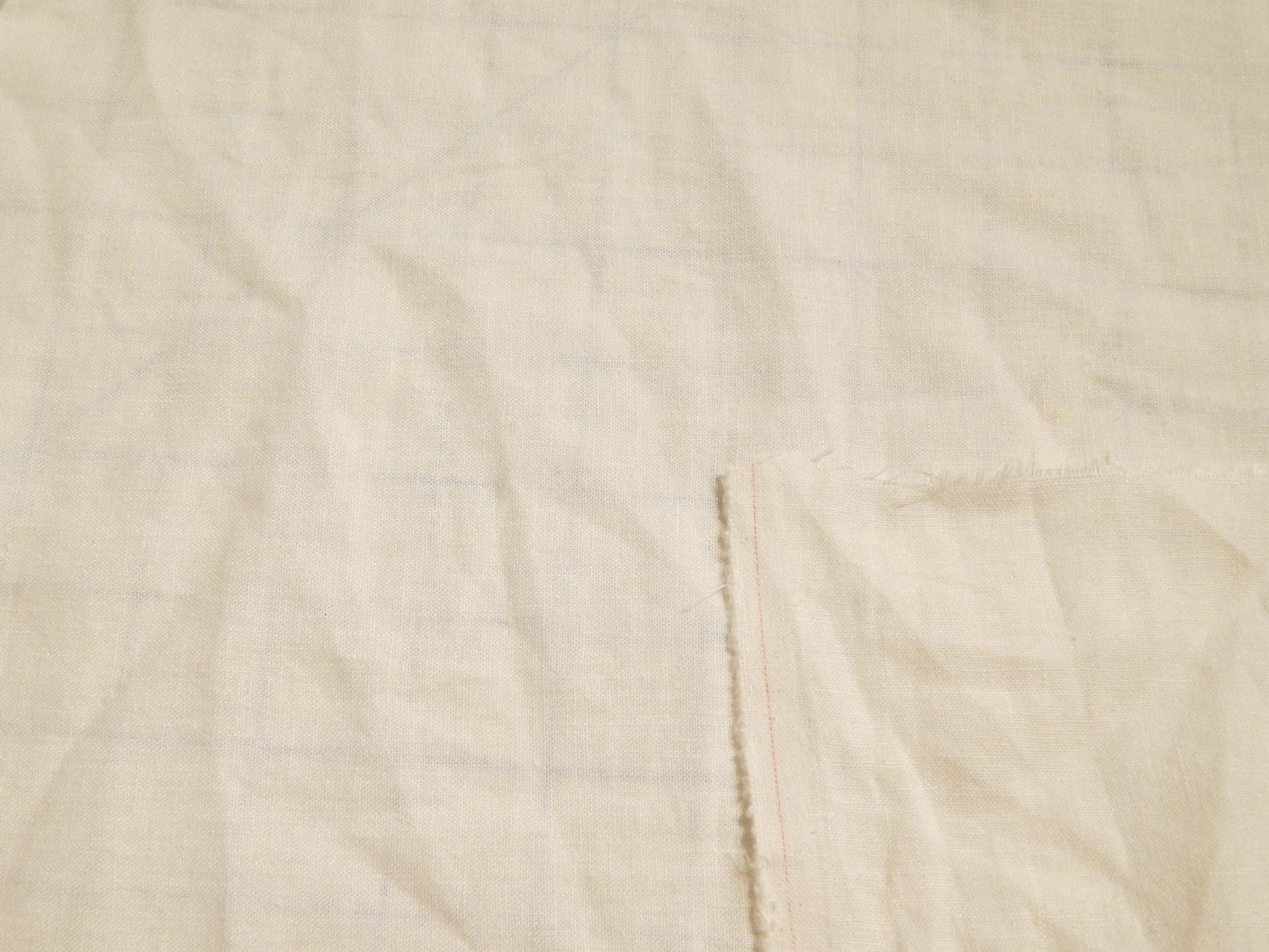 white slub drapey linen fabric