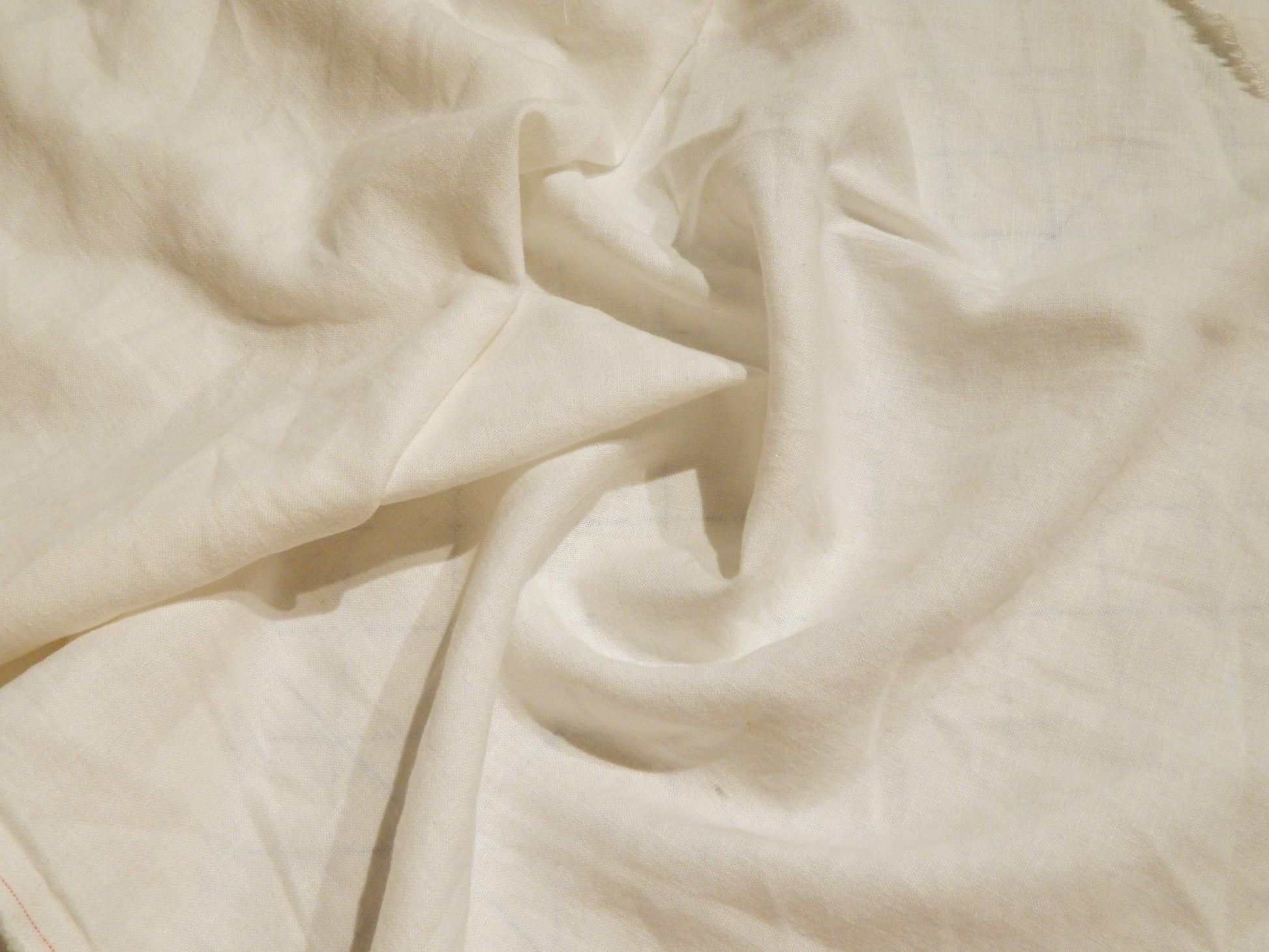 soft white linen fabric