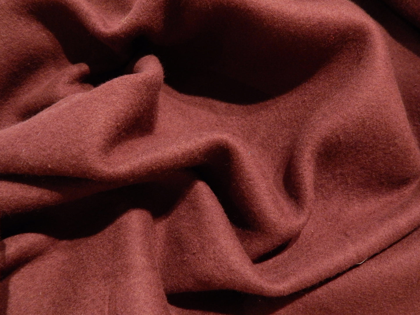 dark red wool fleece