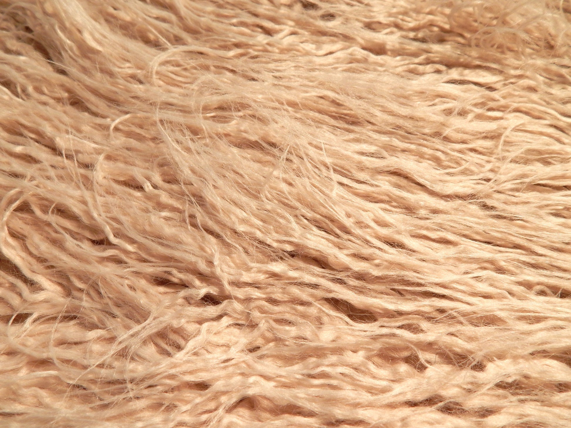 baby pink shaggy faux fur fabric