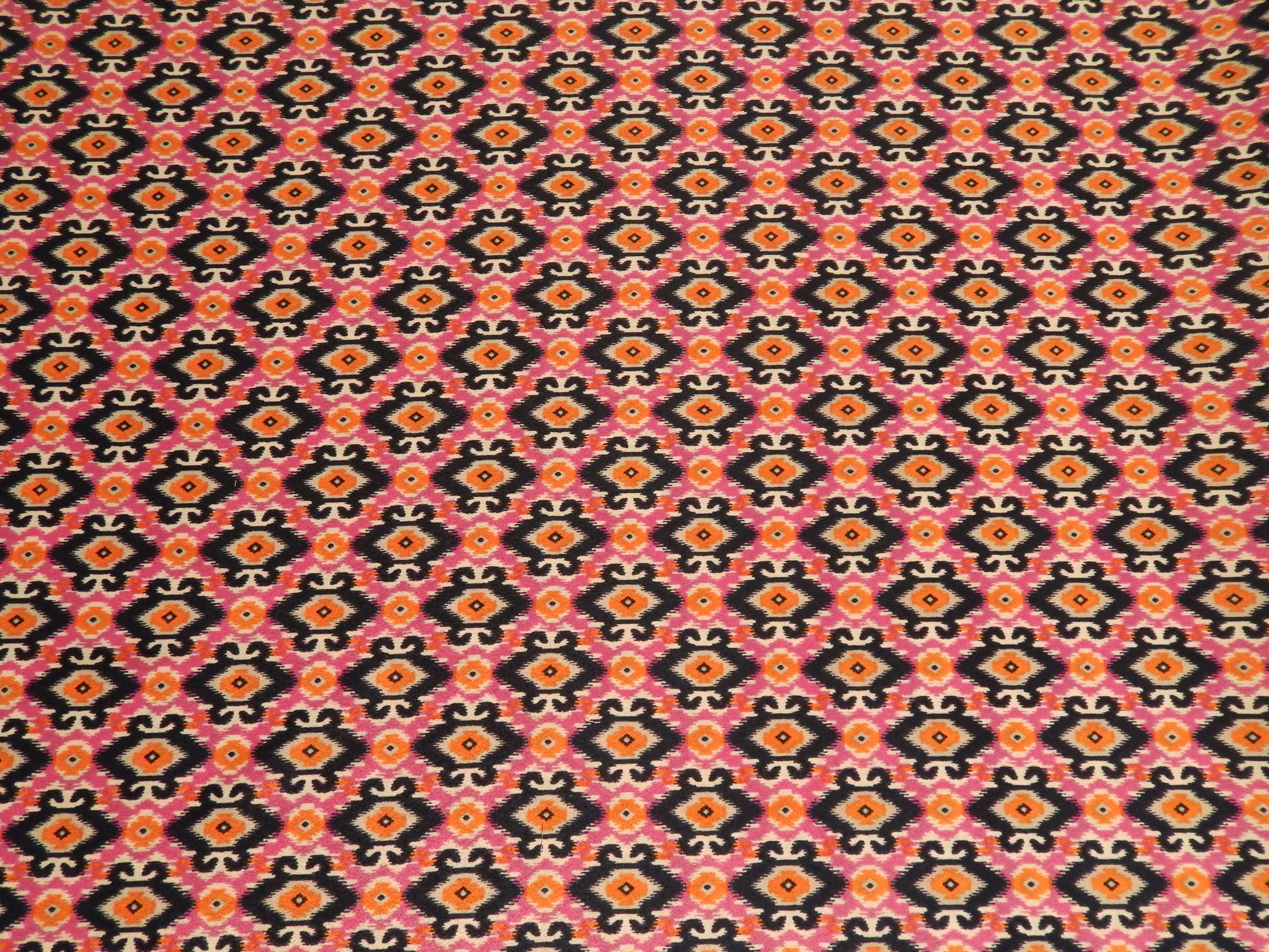 small pink ikat print fabric