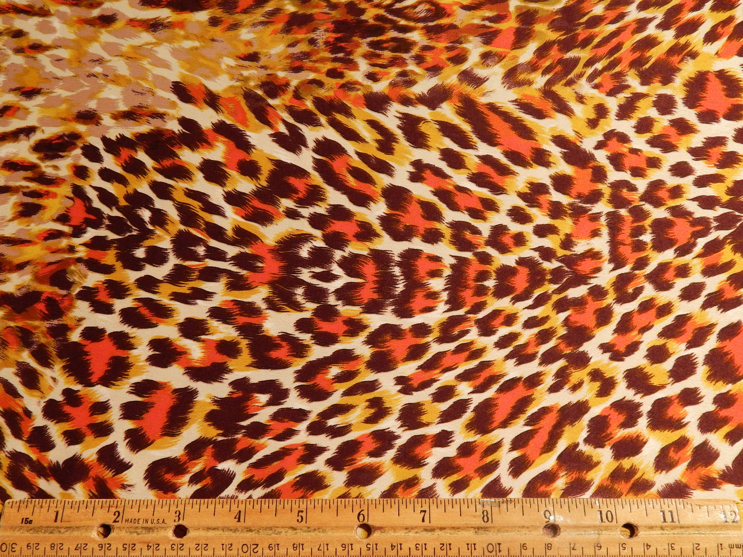 modern bright leopard print fabric