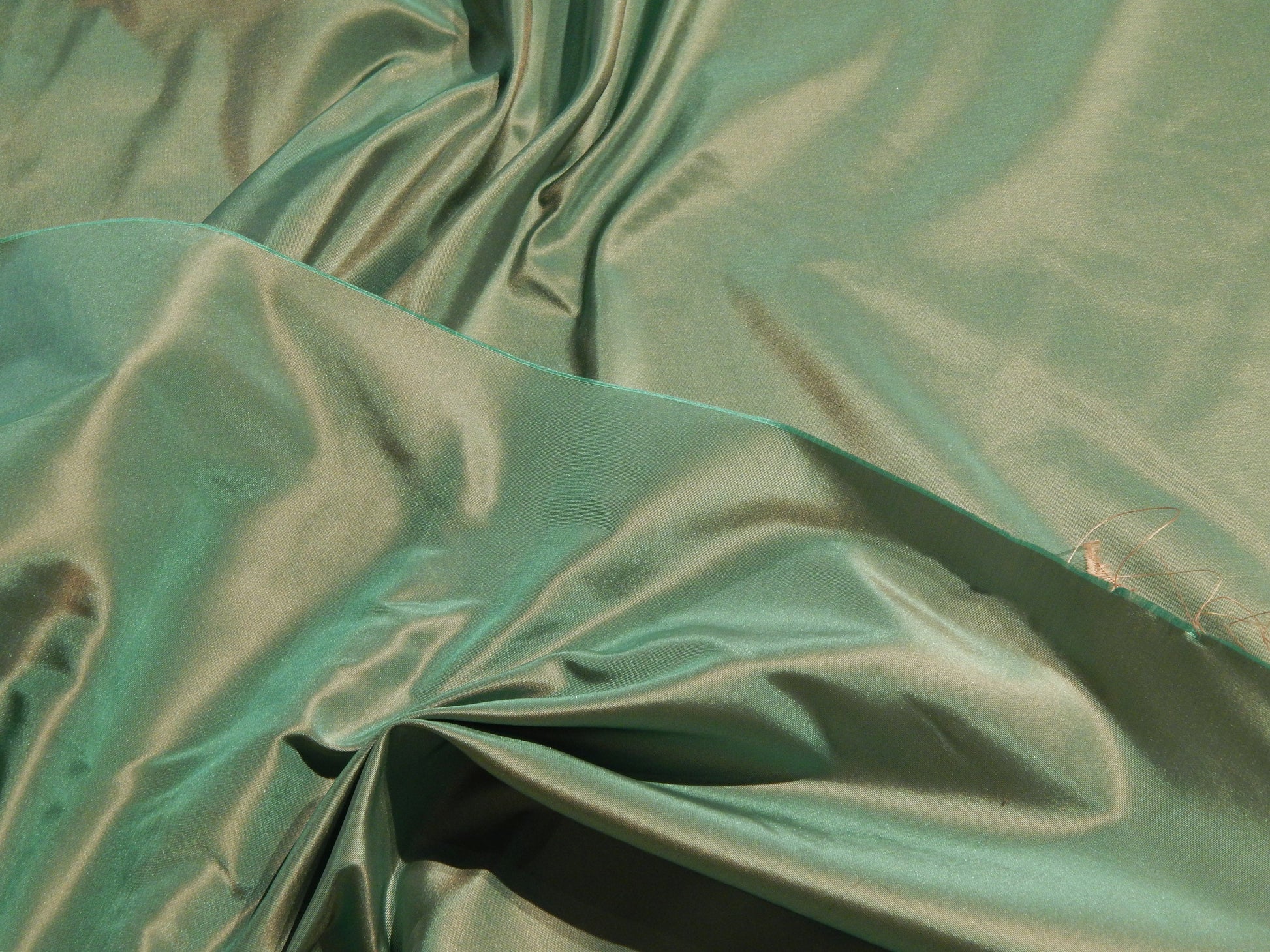 light teal green silk taffeta fabric