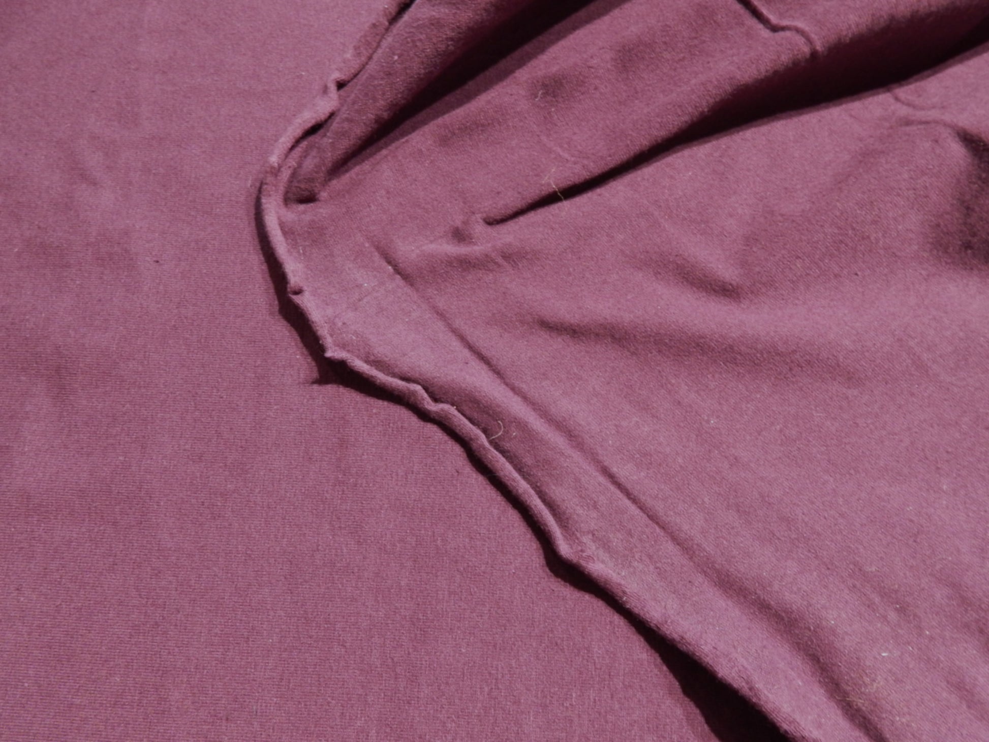 eggplant purple cotton jersey knit fabric natural fibers