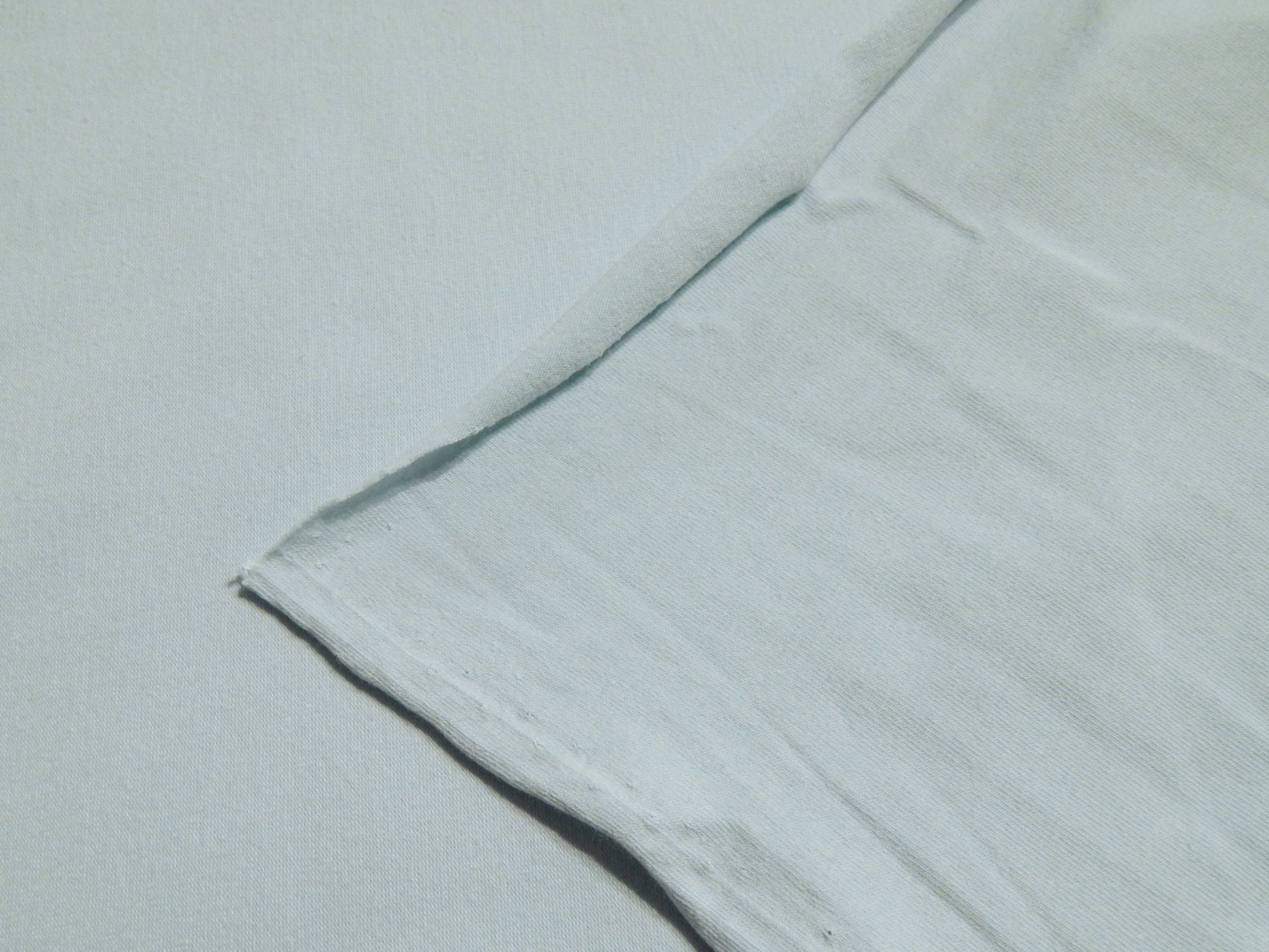 light blue 100% cotton made in america knit fabric by the yard