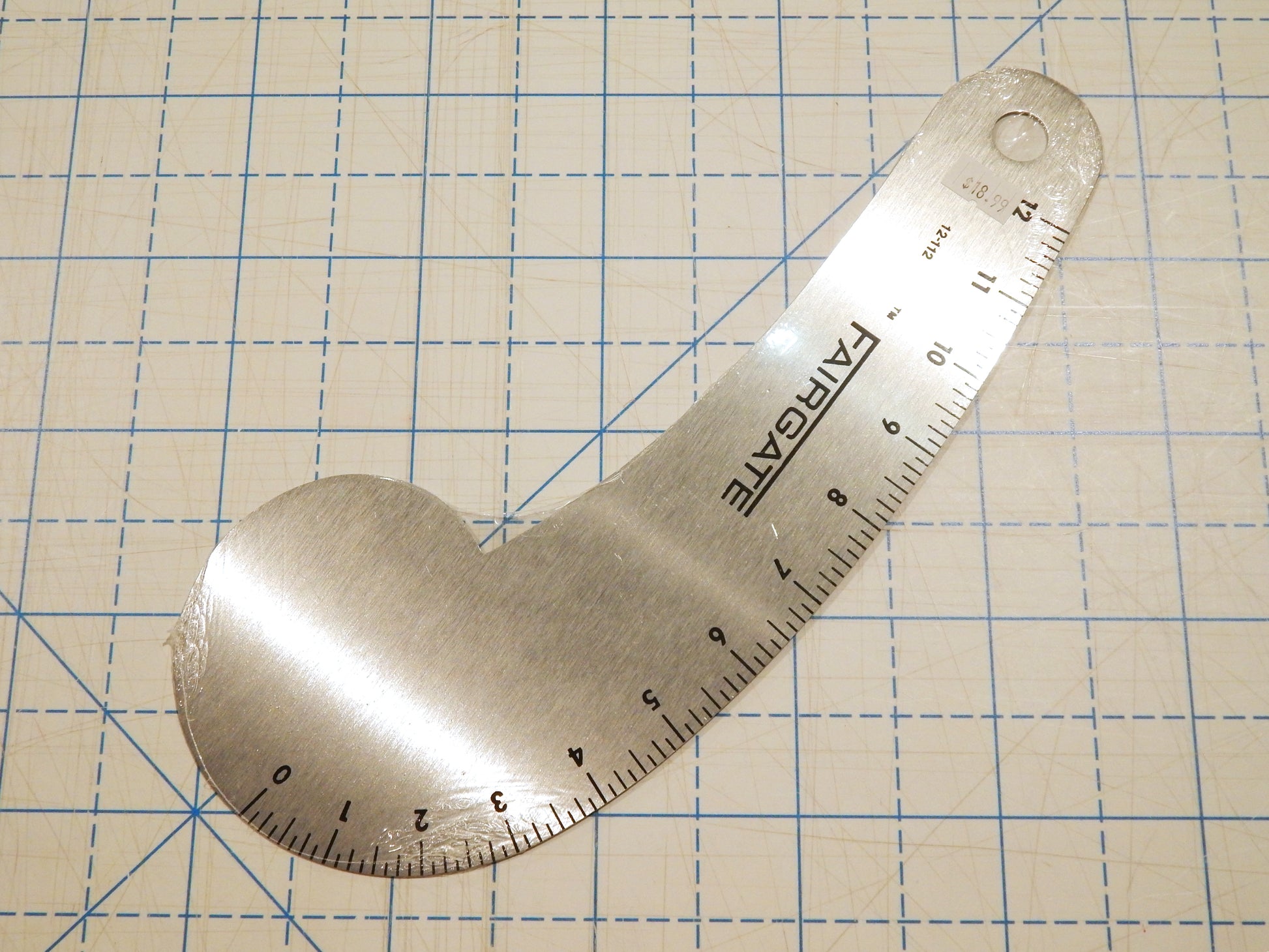 fairgate metal shoulder patternmaking ruler