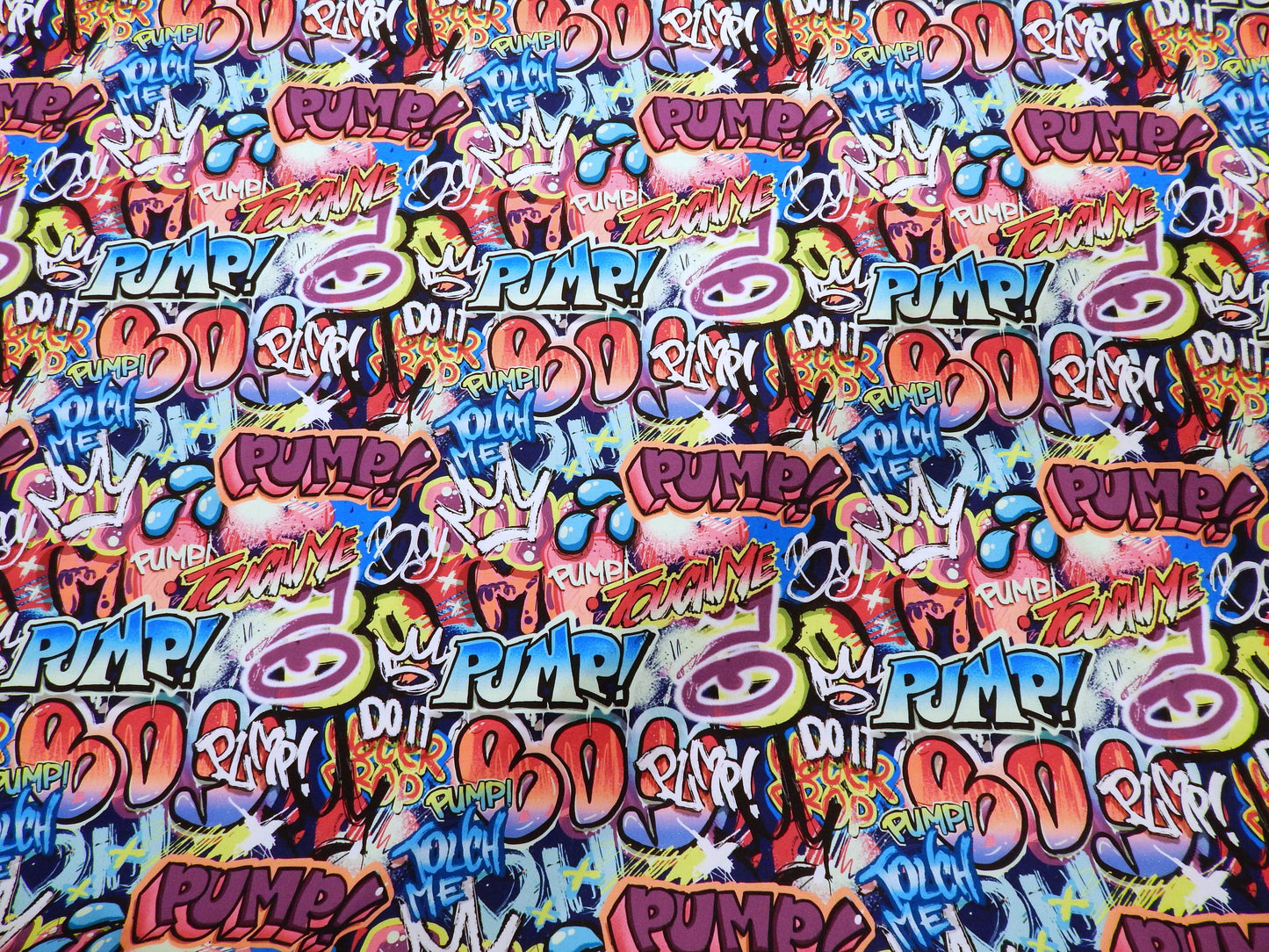 Graffiti Pop Swim/Activewear Knit