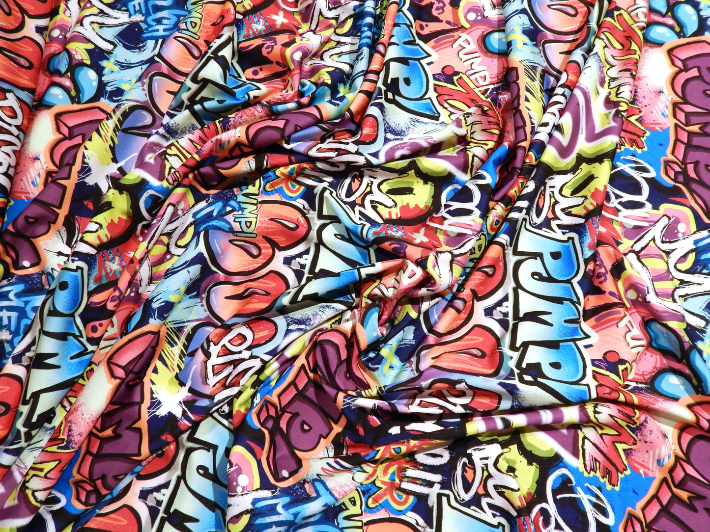 Graffiti Pop Swim/Activewear Knit