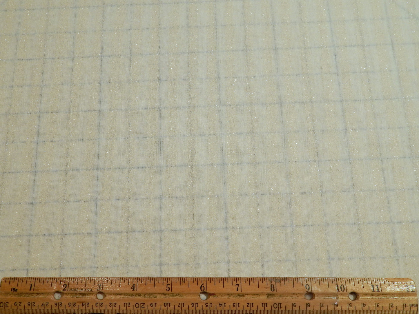 Metallic Stripe Cream Wool Jersey