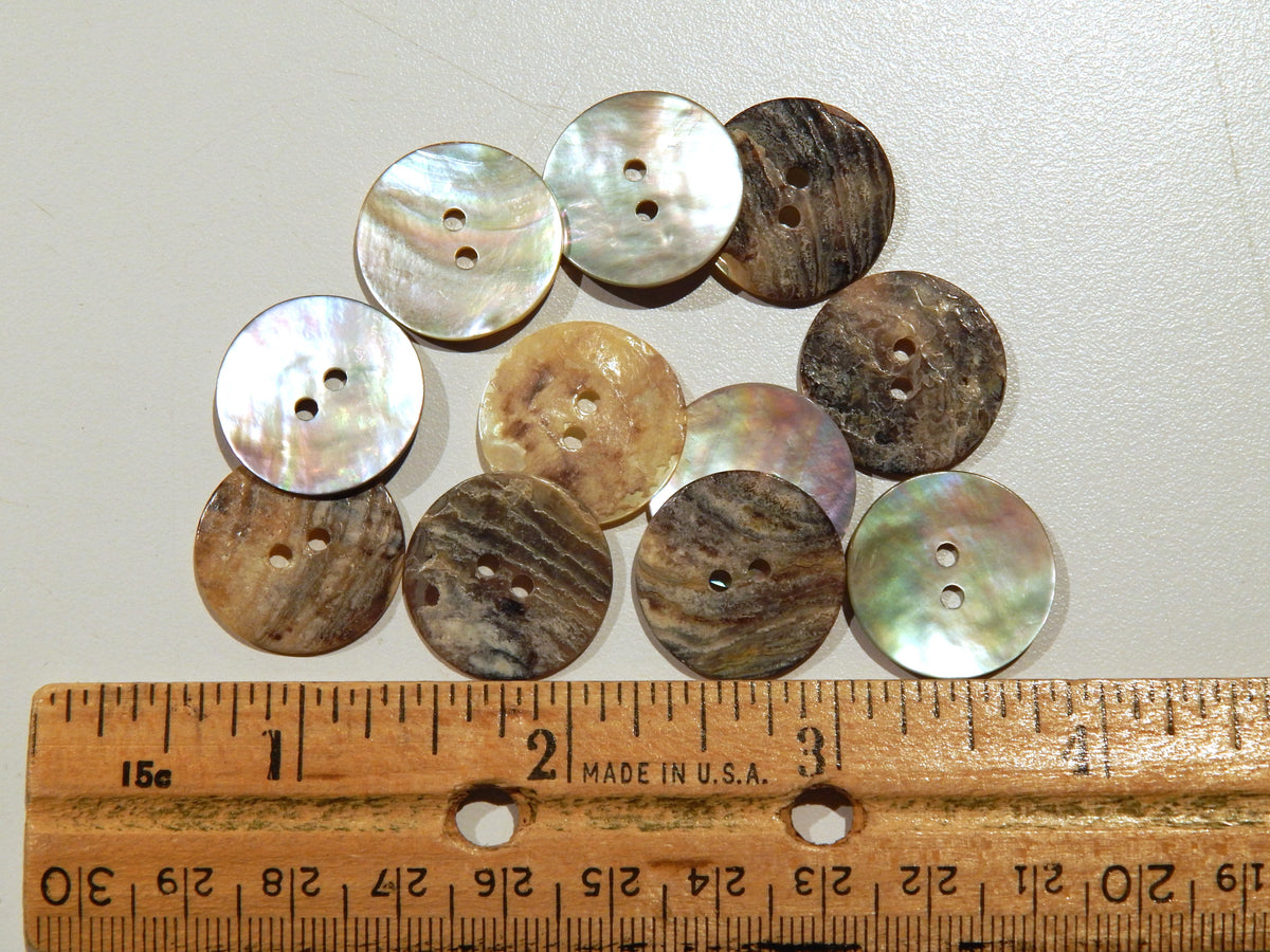 Savida Shell Button Natural Agoya Shell Buttons - 13/16