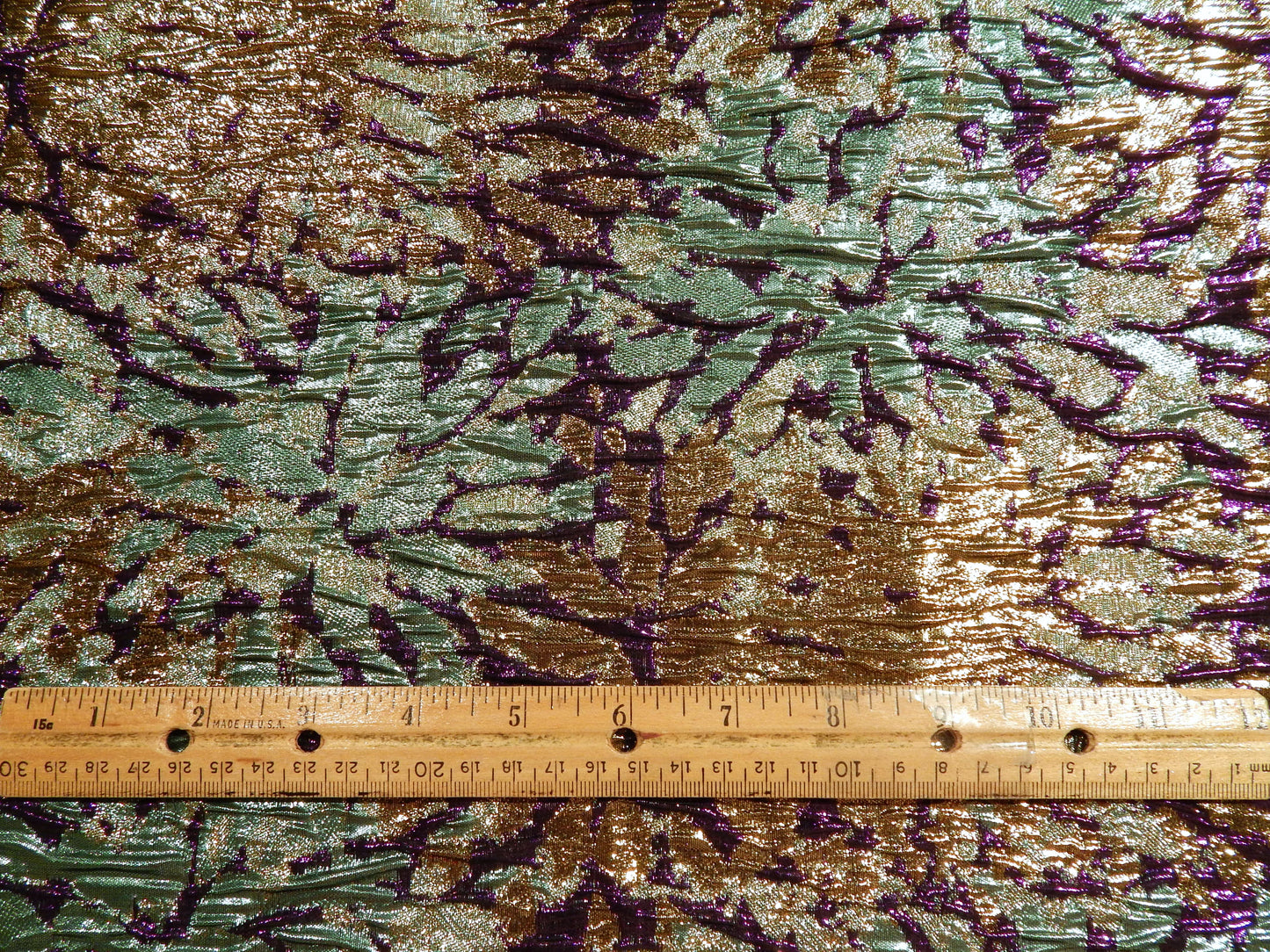 Mardi Gras Green, Purple, & Gold Brocade