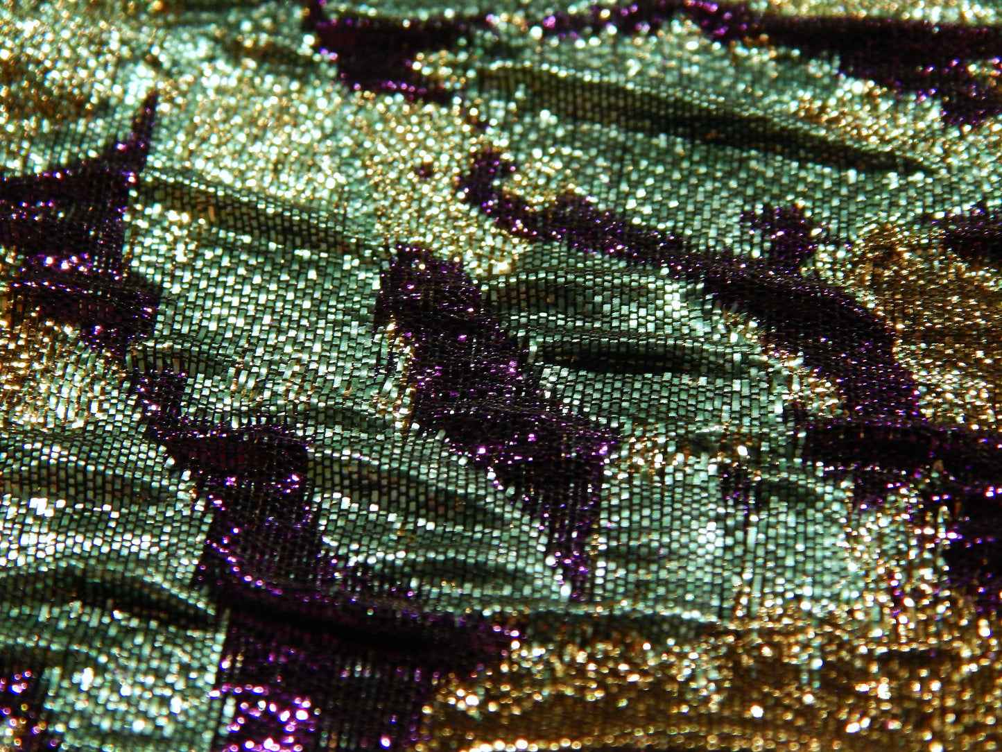 Mardi Gras Green, Purple, & Gold Brocade