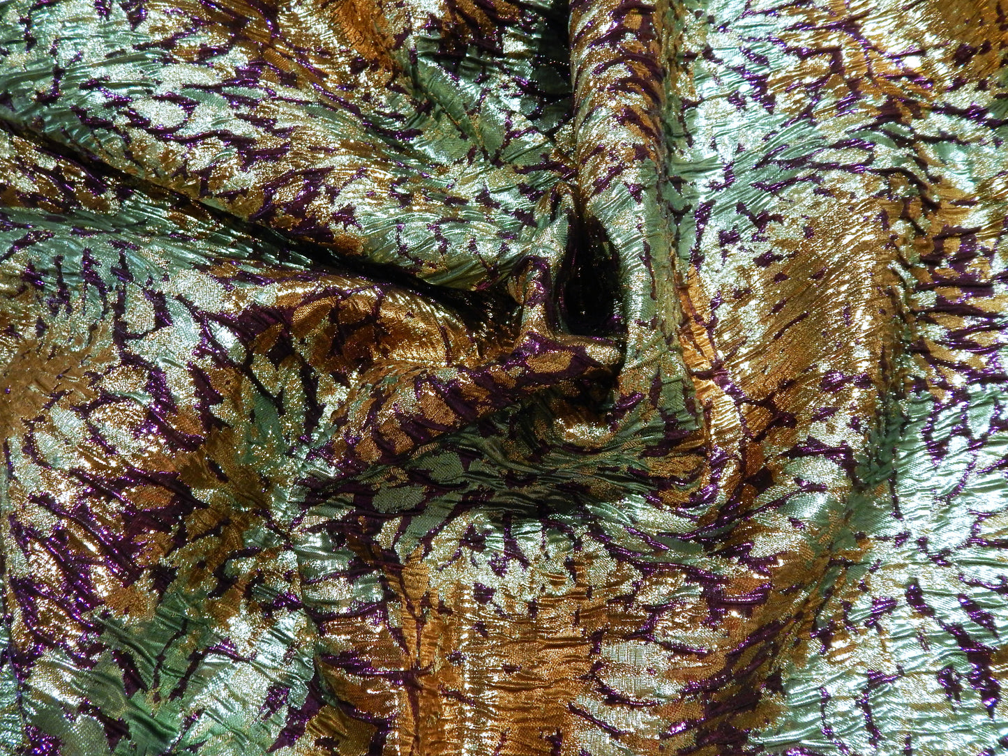 Mardi Gras Green, Purple, & Gold Brocade