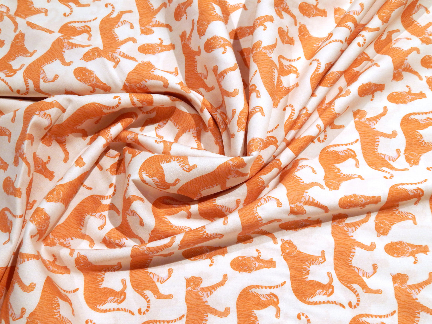 Pieces of India: Bengal Tigers - Rayon Challis - Paintbrush Studios