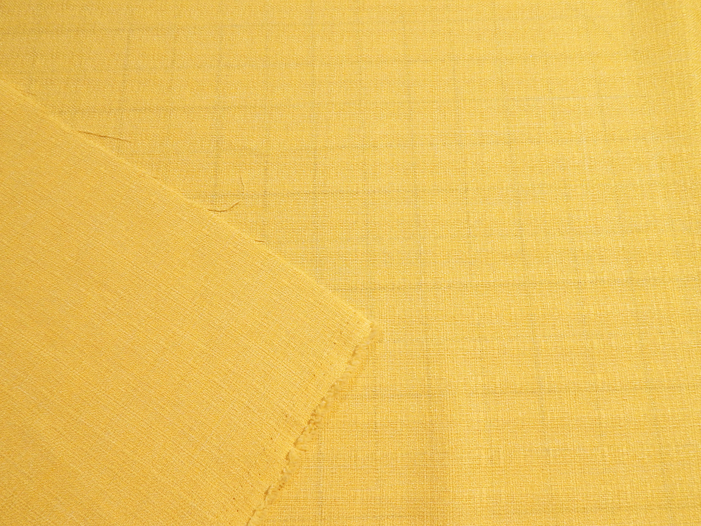 Buttery Yellow Linen and Acrylic Blend