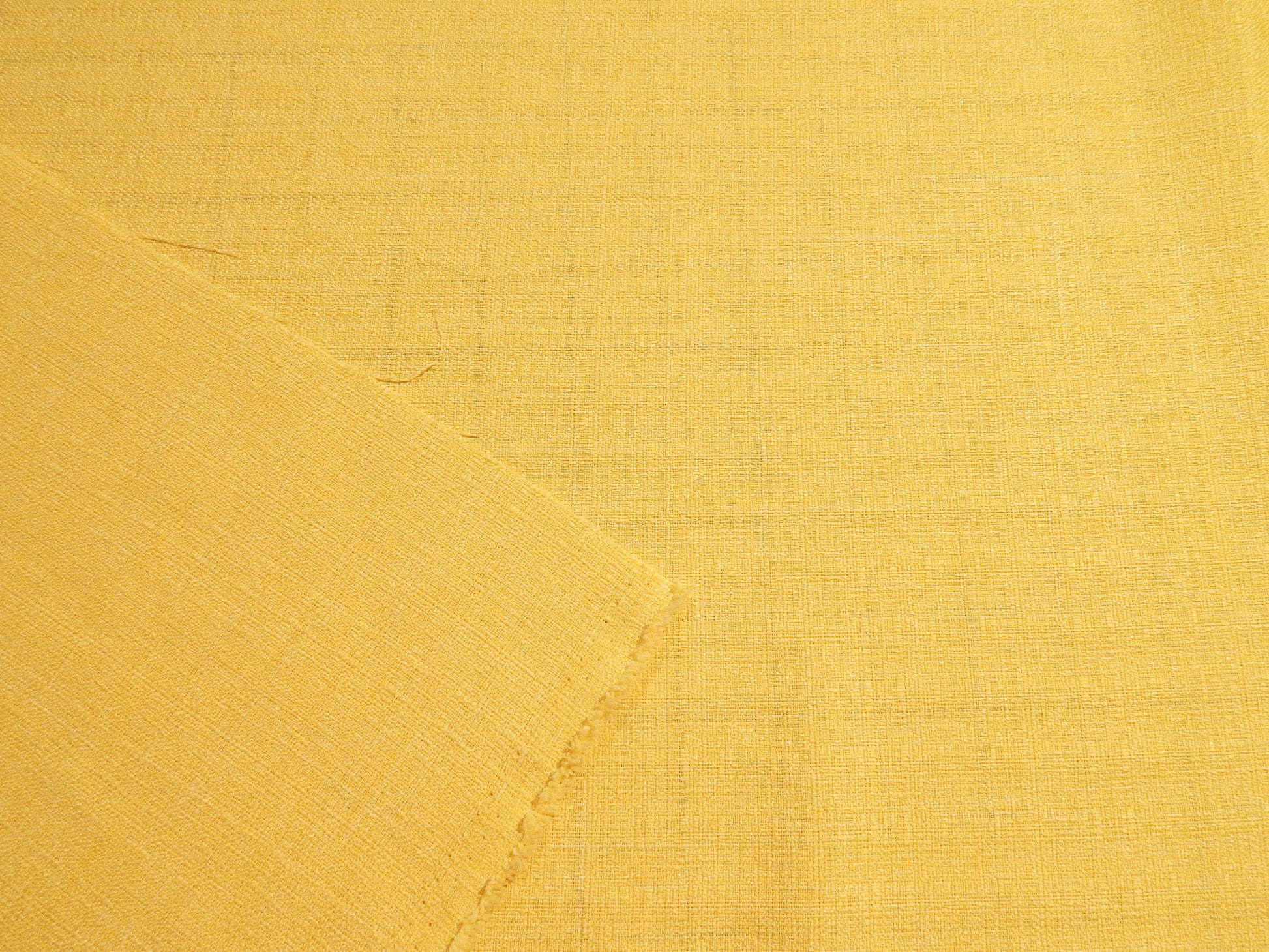 Buttery Yellow Linen and Acrylic Blend