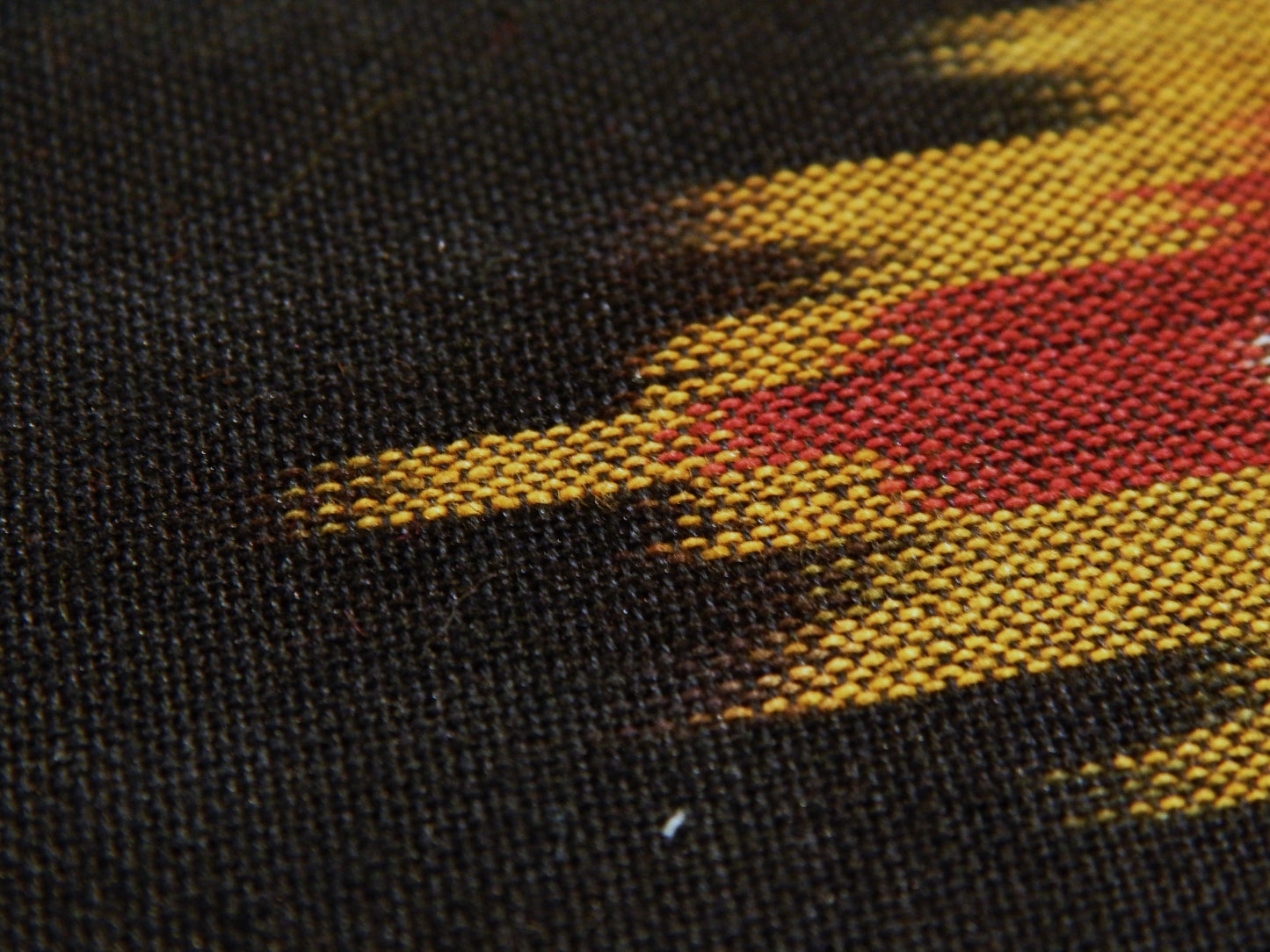 Jamaican Diamonds Cotton Ikat - Hand Dyed and Woven in India