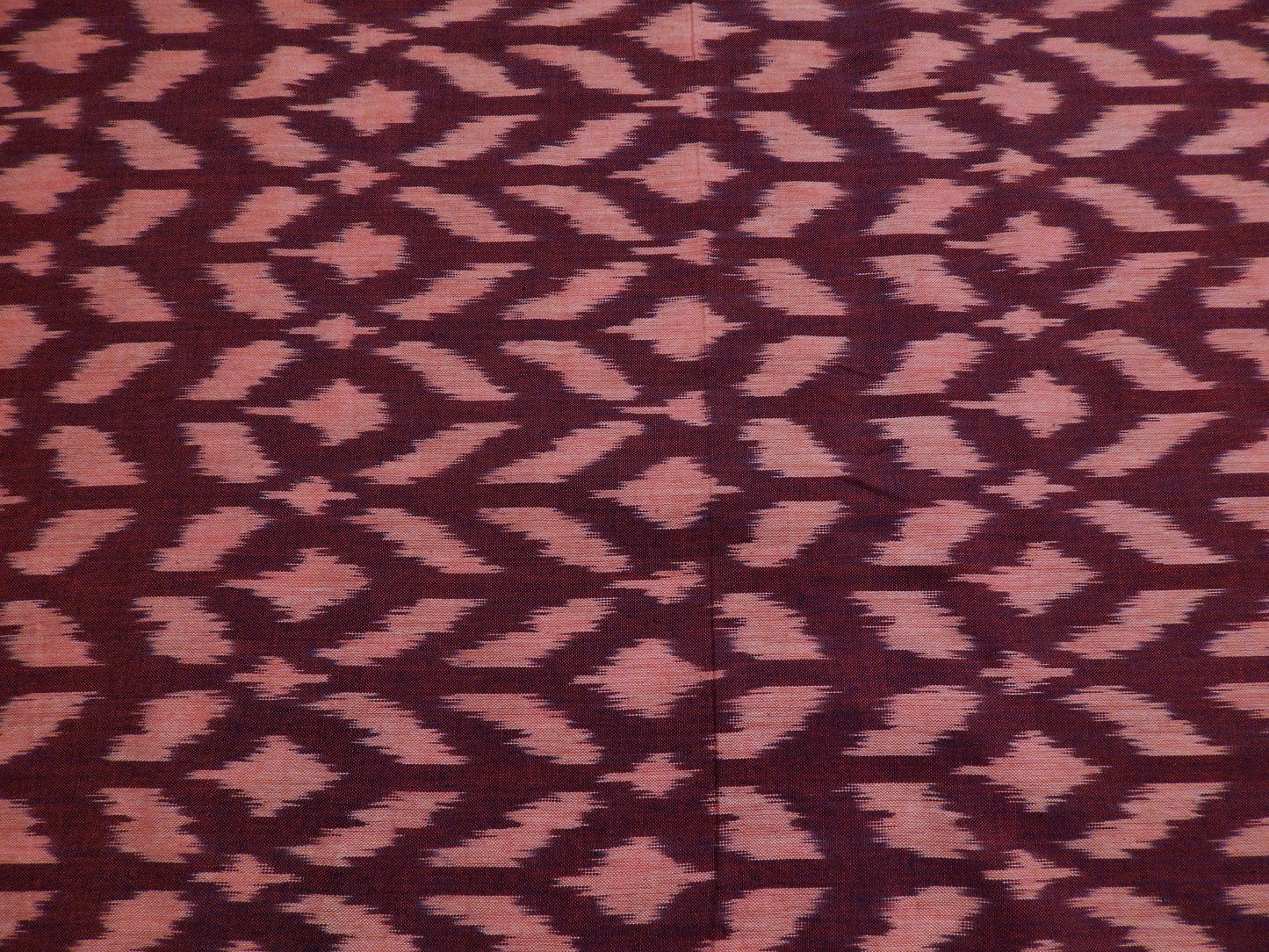 Violet and Pink Cotton Ikat - Hand Dyed and Woven in India