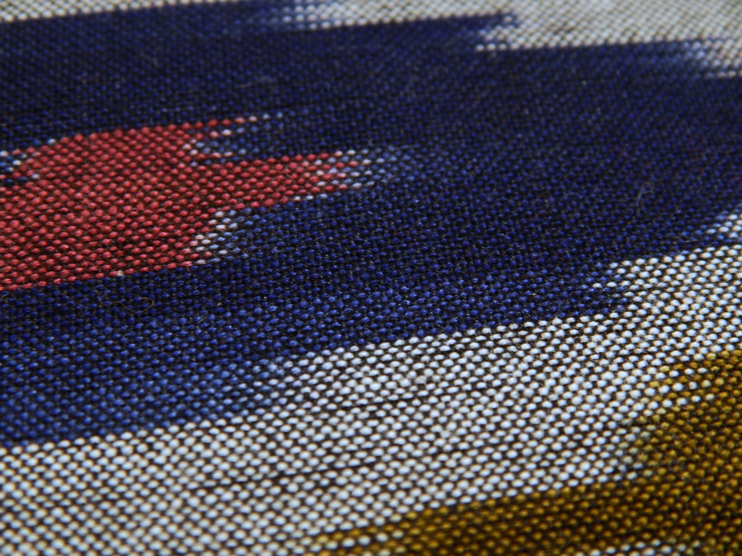 Jewel Tone Diamonds Cotton Ikat - Hand Dyed and Woven in India