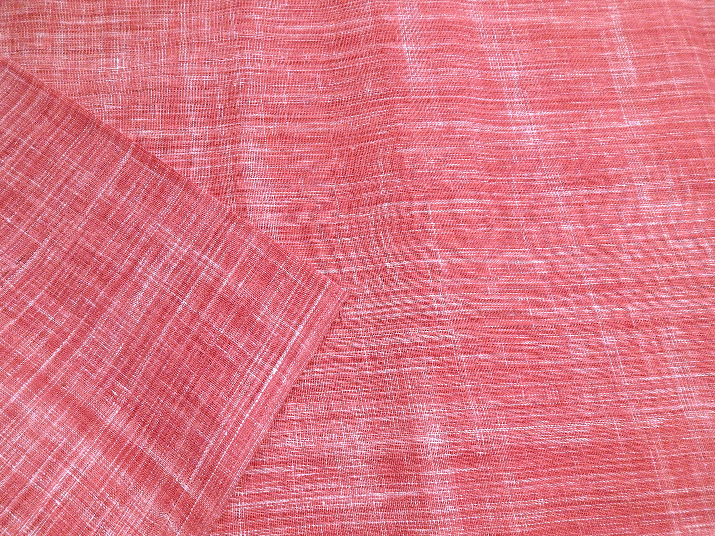 Dark Mauve Slubby Cotton - Hand Dyed and Woven in India