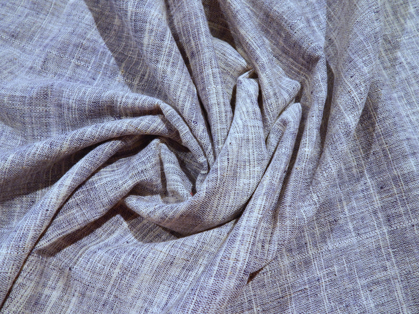 Denim Blueberry Slubby Cotton - Hand Dyed and Woven in India