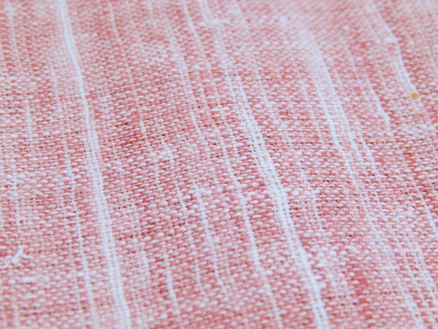 Light Pink Slubby Cotton - Hand Dyed and Woven in India