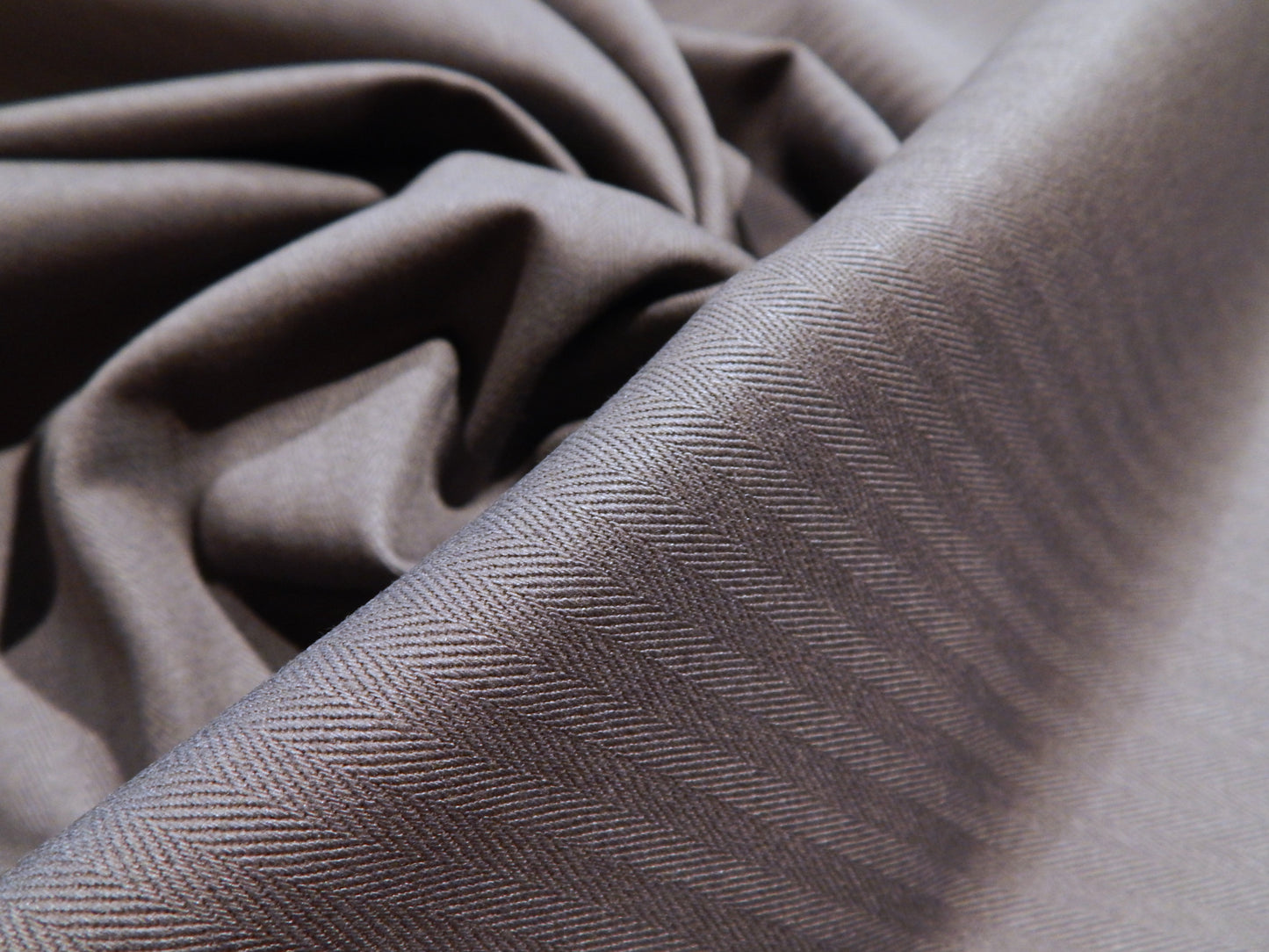 Charcoal Venetian Herringbone Twill