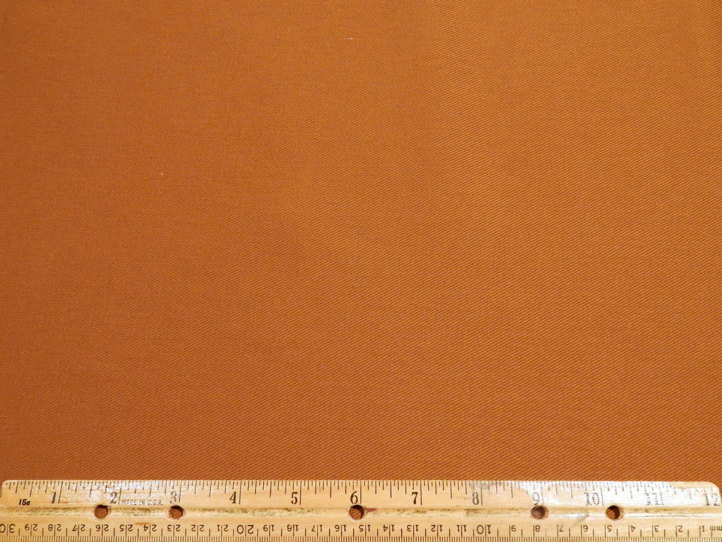 Rust Brushed Bull Denim